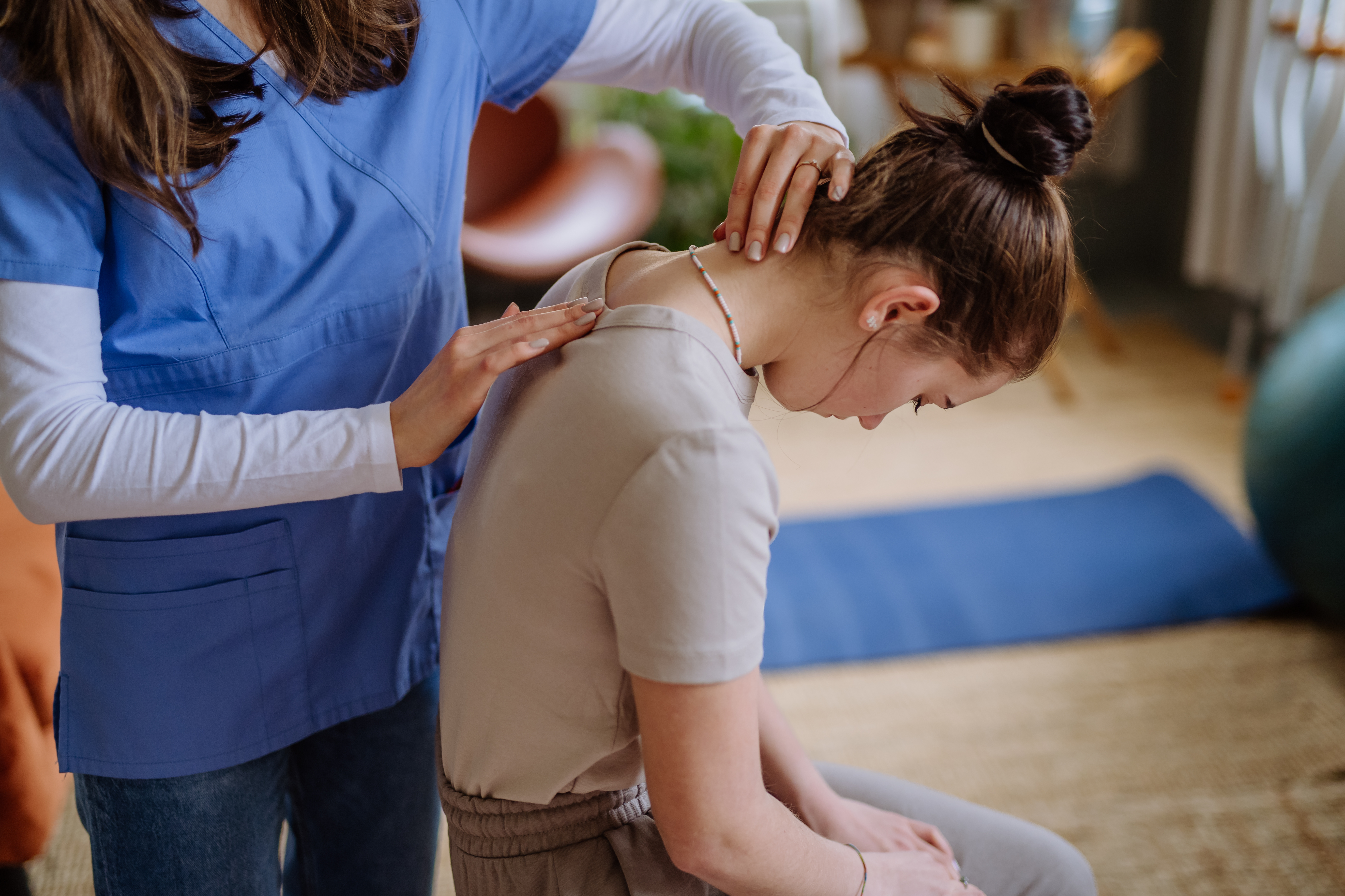 Female osteopath treatment